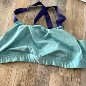 Under Armour Teal and Navy Bikini Top